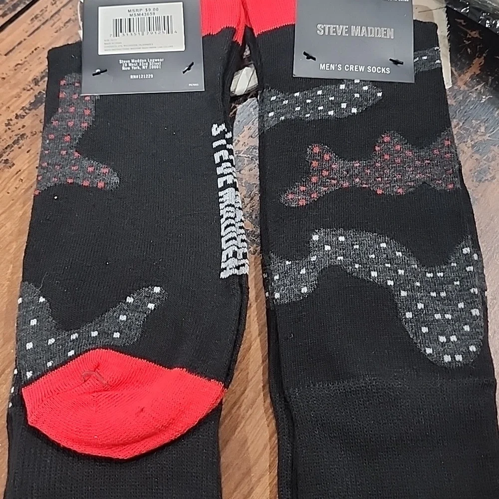 Men’s Steve Madden Novelty Socks Set Of 2 Pairs NWT